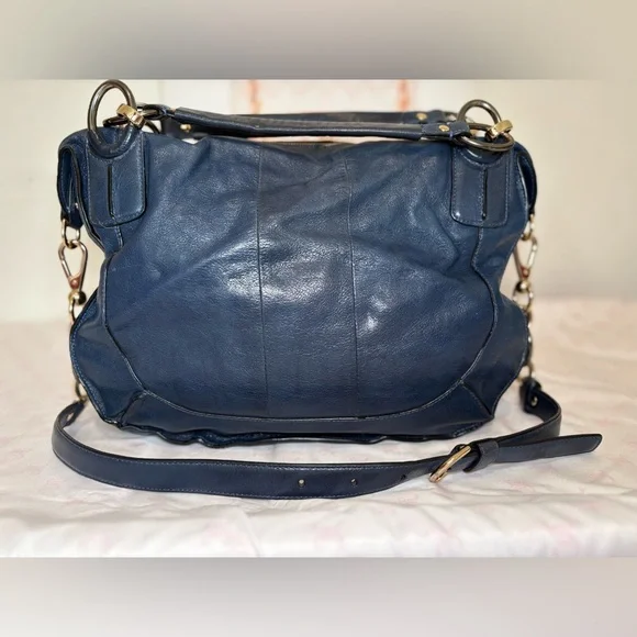 Coach Kristin Elevated limited edition Navy Leather Satchel No. B1193- 16823 - Picture 3 of 14
